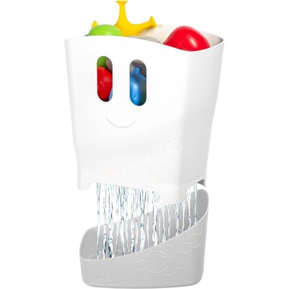 Freestanding Bath Toy Organizer Bath Caddy with Removable Drying Rack Bin